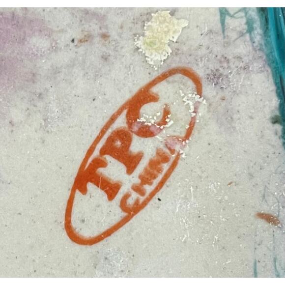 Vintage 11" Porcelain Guanyin Statue TPC China Mid Century Kwan Yin Famille Rose - Picture 10 of 11